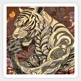 The Tiger, motif 2 Sticker